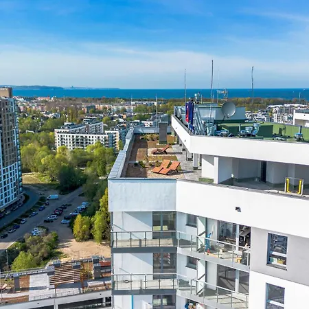 شقة Starowiejska 67c Sea Viev 14th Floor Free Garage By Perfect 158 غدانسك