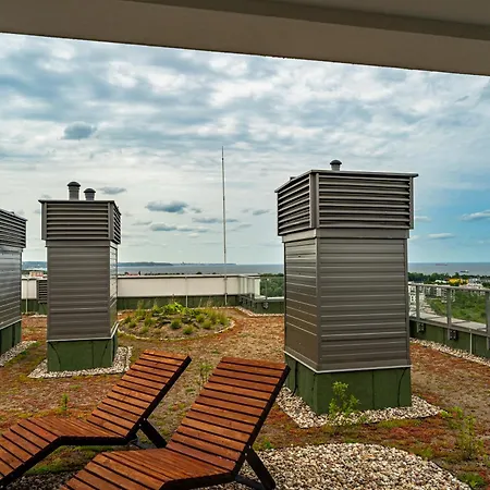 شقة Starowiejska 67c Sea Viev 14th Floor Free Garage By Perfect 158 غدانسك