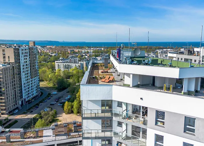 Lägenhet Starowiejska 67c Sea Viev 14th Floor Free Garage By Perfect 158 Gdańsk